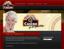 Tablet Screenshot of fair-play-casino.de